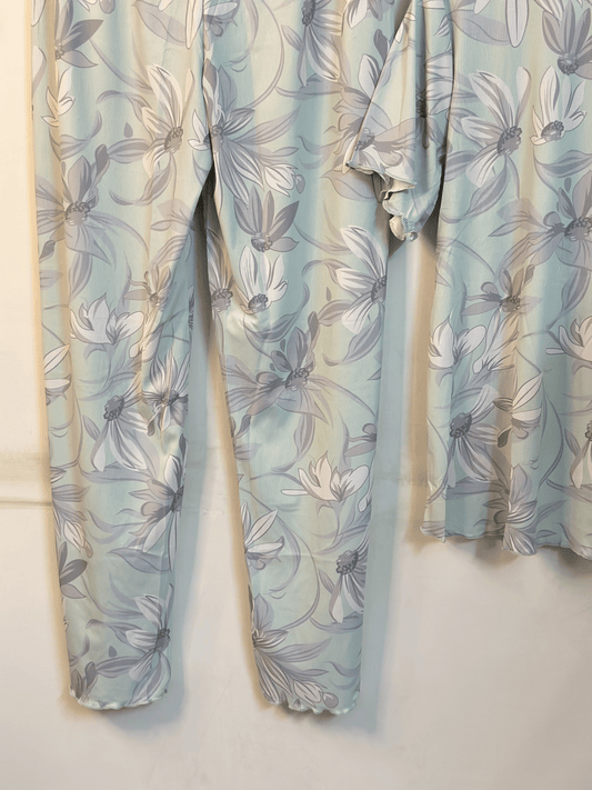 Mint Green Floral Sleepwear